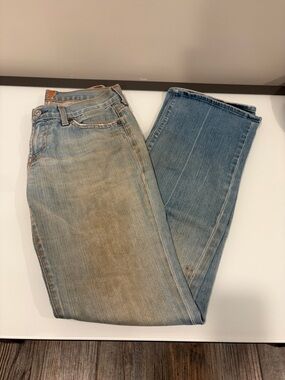 7 For All Mankind Distressed Bootcut Jeans